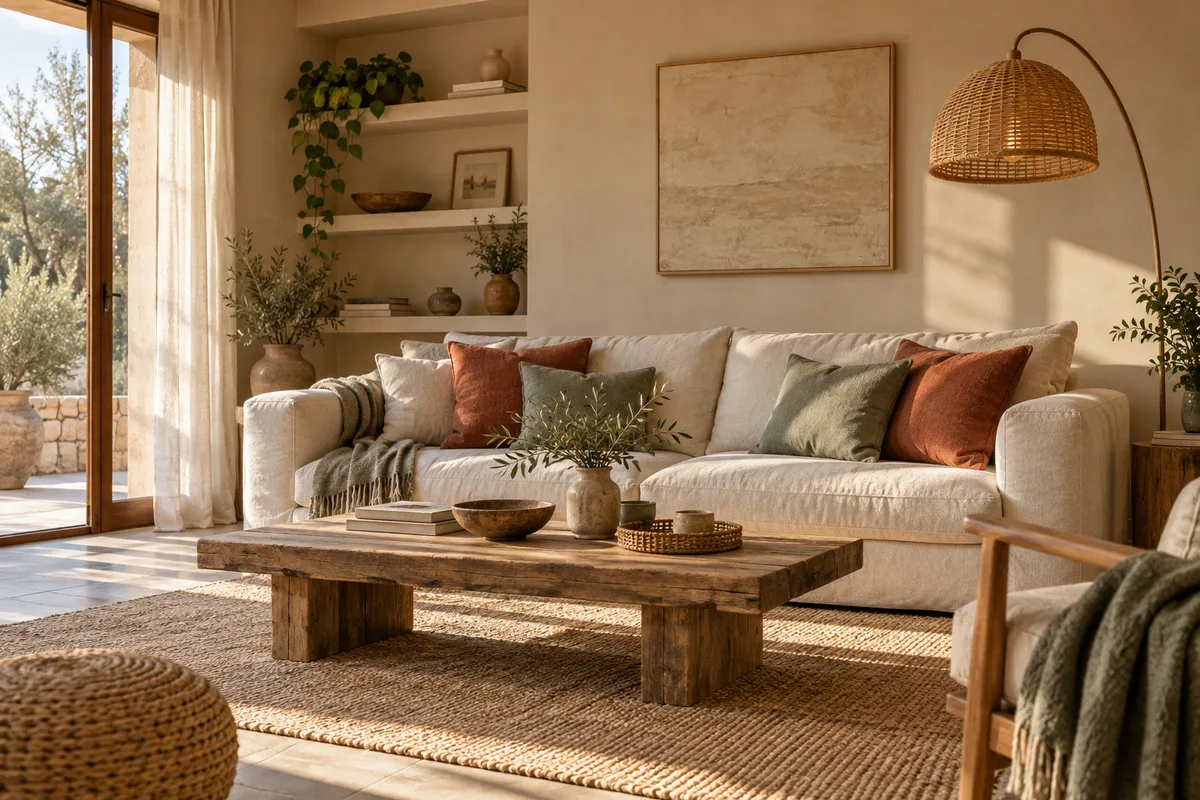 Déco salon beige : associer les teintes et matières